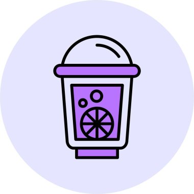 limonata web simgesi vektör illüstrasyonu