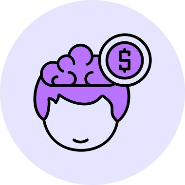 Gelir web simgesi vektör illüstrasyonu