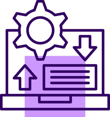 Çevik ağ simgesi, basit vektör illüstrasyonu