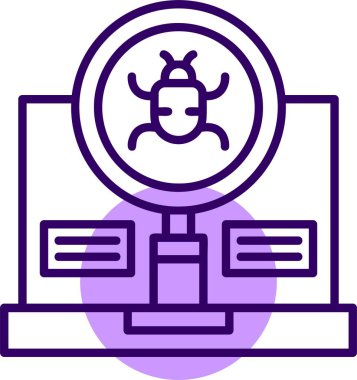 Arama Hatası web simgesi, basit vektör illüstrasyonu