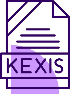 KEXIS web simgesi, basit vektör illüstrasyonu