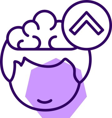 Sembol Yukarı web simgesi, basit vektör illüstrasyonu