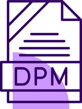 DPM web simgesi, basit vektör illüstrasyonu