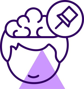 Pin ağ simgesi, basit vektör illüstrasyonu