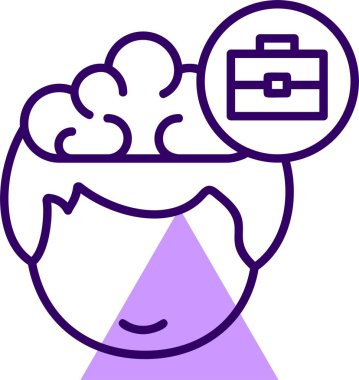 evrak çantası web simgesi, basit vektör illüstrasyonu