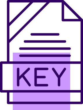 anahtar ağ simgesi, basit vektör illüstrasyonu