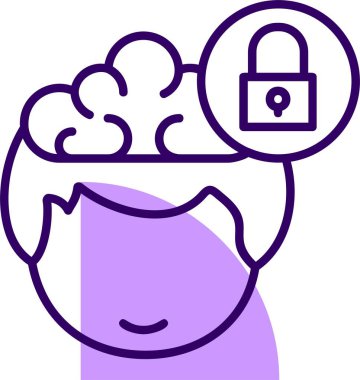 basit vektör illüstrasyonunu kilitle