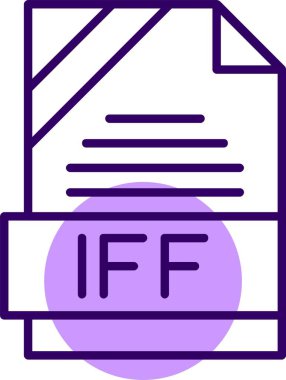 IFF web simgesi, basit vektör illüstrasyonu