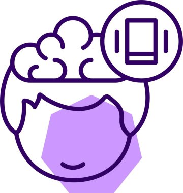 Titreşim ağ simgesi, basit vektör illüstrasyonu