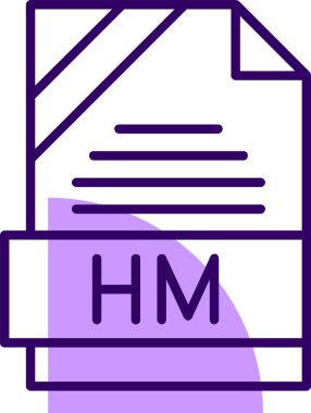 HM web simgesi, basit vektör illüstrasyonu