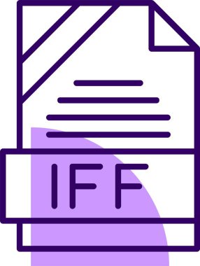IFF web simgesi, basit vektör illüstrasyonu