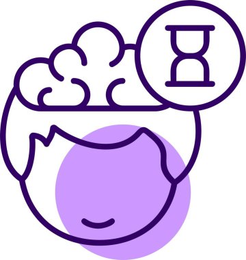 Zamanlayıcı web simgesi, basit vektör illüstrasyonu