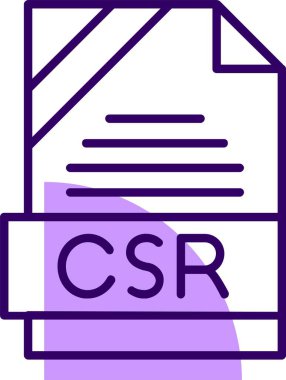 CSR web simgesi, basit vektör illüstrasyonu