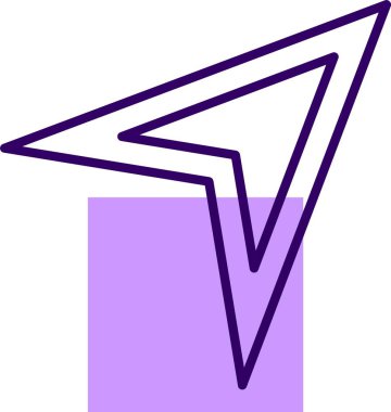 Web simgesi gönder, basit vektör illüstrasyonu