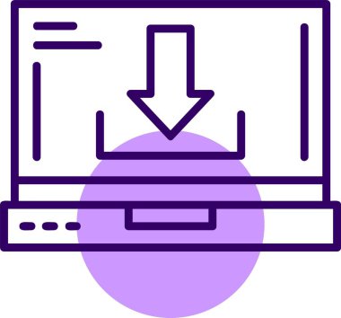 Web simgesi indir, basit vektör illüstrasyonu