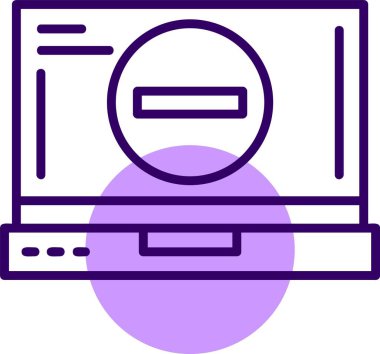 Web simgesini kaldır, basit vektör illüstrasyonu