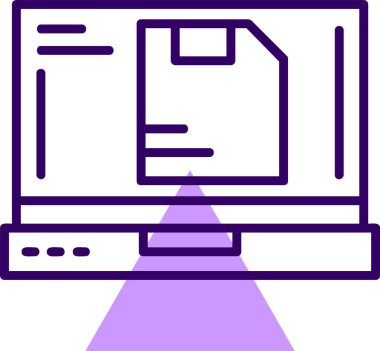 Web simgesini, basit vektör illüstrasyonunu kaydet