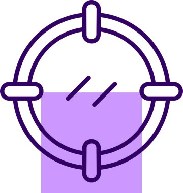 hedef web simgesi, basit vektör illüstrasyonu