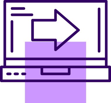 ok web simgesi, basit vektör illüstrasyonu