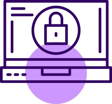 basit vektör illüstrasyonunu kilitle