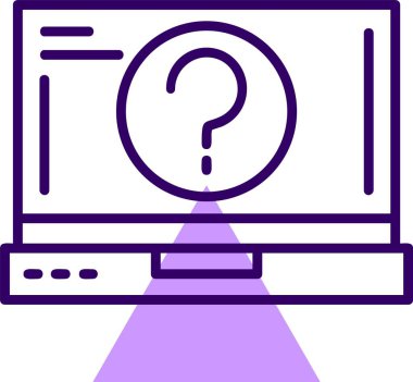 Yardım web simgesi, basit vektör illüstrasyonu