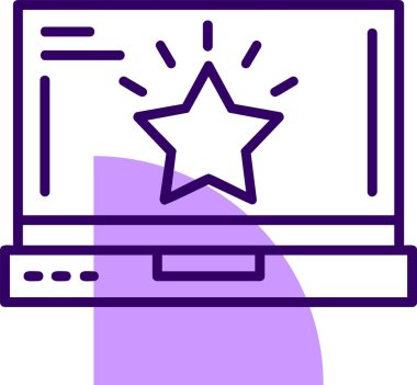 Başarı web simgesi, basit vektör illüstrasyonu