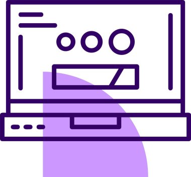 Web Simgesi Yükleniyor, Basit Vektör İllüstrasyonu