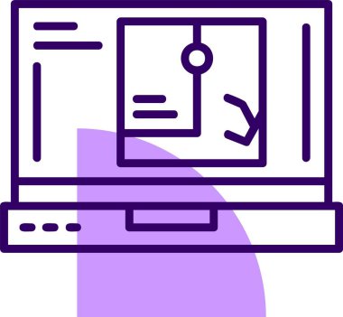 GPS web simgesi, basit vektör illüstrasyonu