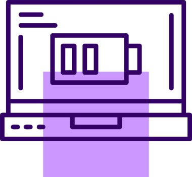 pil ağ simgesi, basit vektör illüstrasyonu