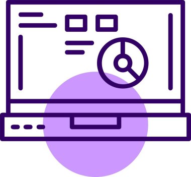 Zincir ağ simgesi, basit vektör illüstrasyonu