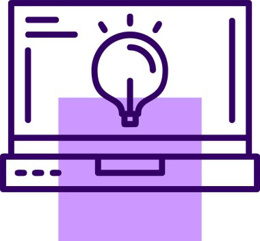 Ampul Ağı simgesi, basit vektör illüstrasyonu