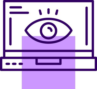 Web simgesini, basit vektör illüstrasyonunu göster
