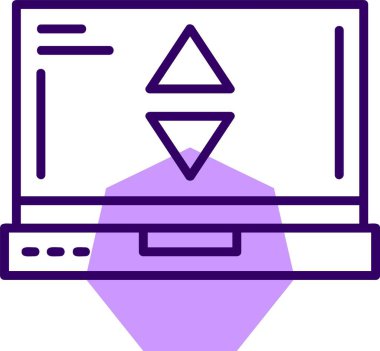 Web simgesini sırala, basit vektör illüstrasyonu