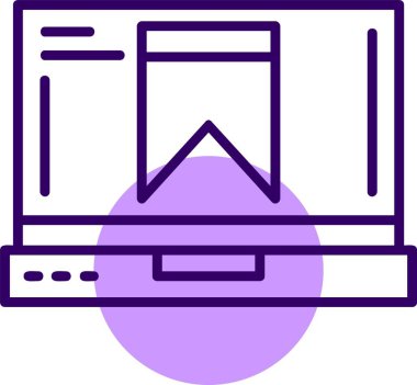 Yer imi web simgesi, basit vektör illüstrasyonu