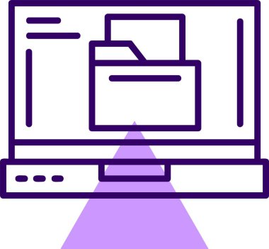 dizin web simgesi, basit vektör illüstrasyonu