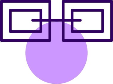 link web simgesi, basit vektör illüstrasyonu