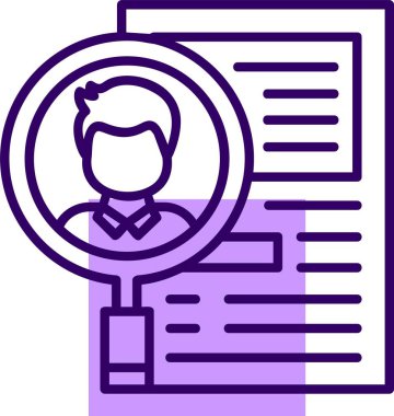 Ajans İşe Alma Ağı simgesi, basit vektör illüstrasyonu