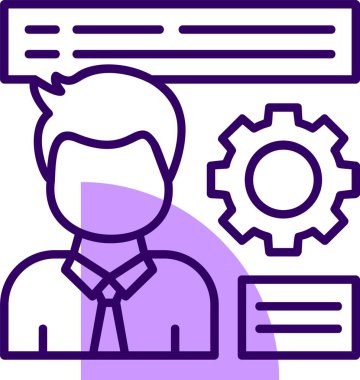 HR web simgesi, basit vektör illüstrasyonu