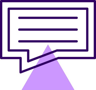 SMS web simgesi, basit vektör illüstrasyonu