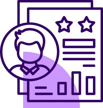 Performans İnceleme simgesi vektör çizimi 