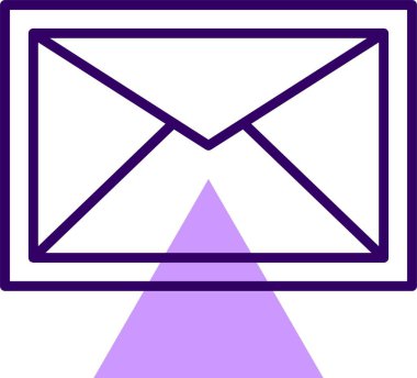 e- posta simgesi vektör illüstrasyonu 