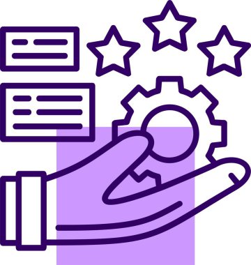 Web Değerleri simgesi vektör illüstrasyonu