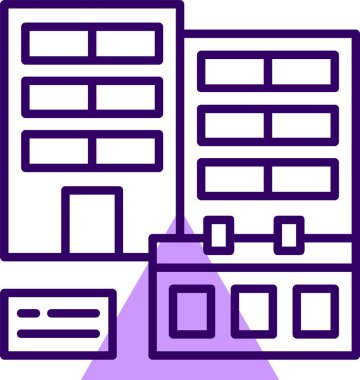 Şirket Olayları simgesi vektör illüstrasyonu 