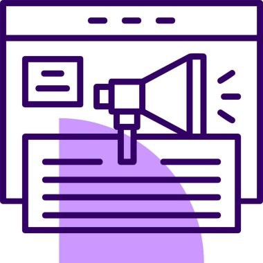 Sosyal ortam simgesi vektör illüstrasyonu