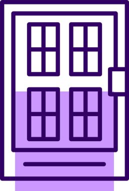 Kapı simgesinin vektör illüstrasyonu 