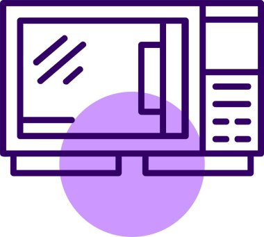 fırın ikonu vektör illüstrasyonu