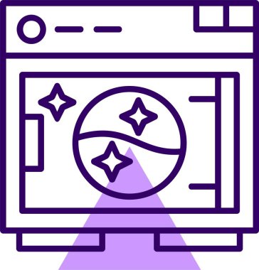 Kurutma makinesi simge vektör çizim 