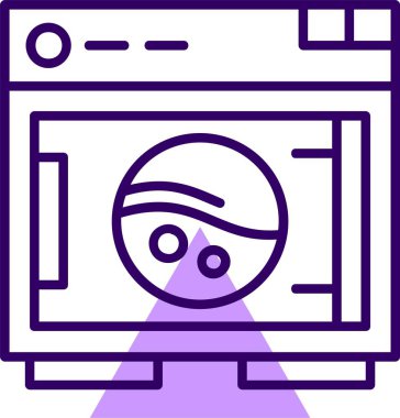 çamaşır makinesi ikon vektör çizimi 