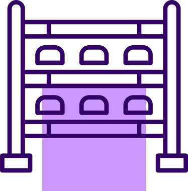 Ayakkabı Rafı ikonu vektör illüstrasyonu 