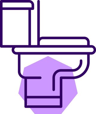  Tuvalet ikonu vektör illüstrasyon tasarımı